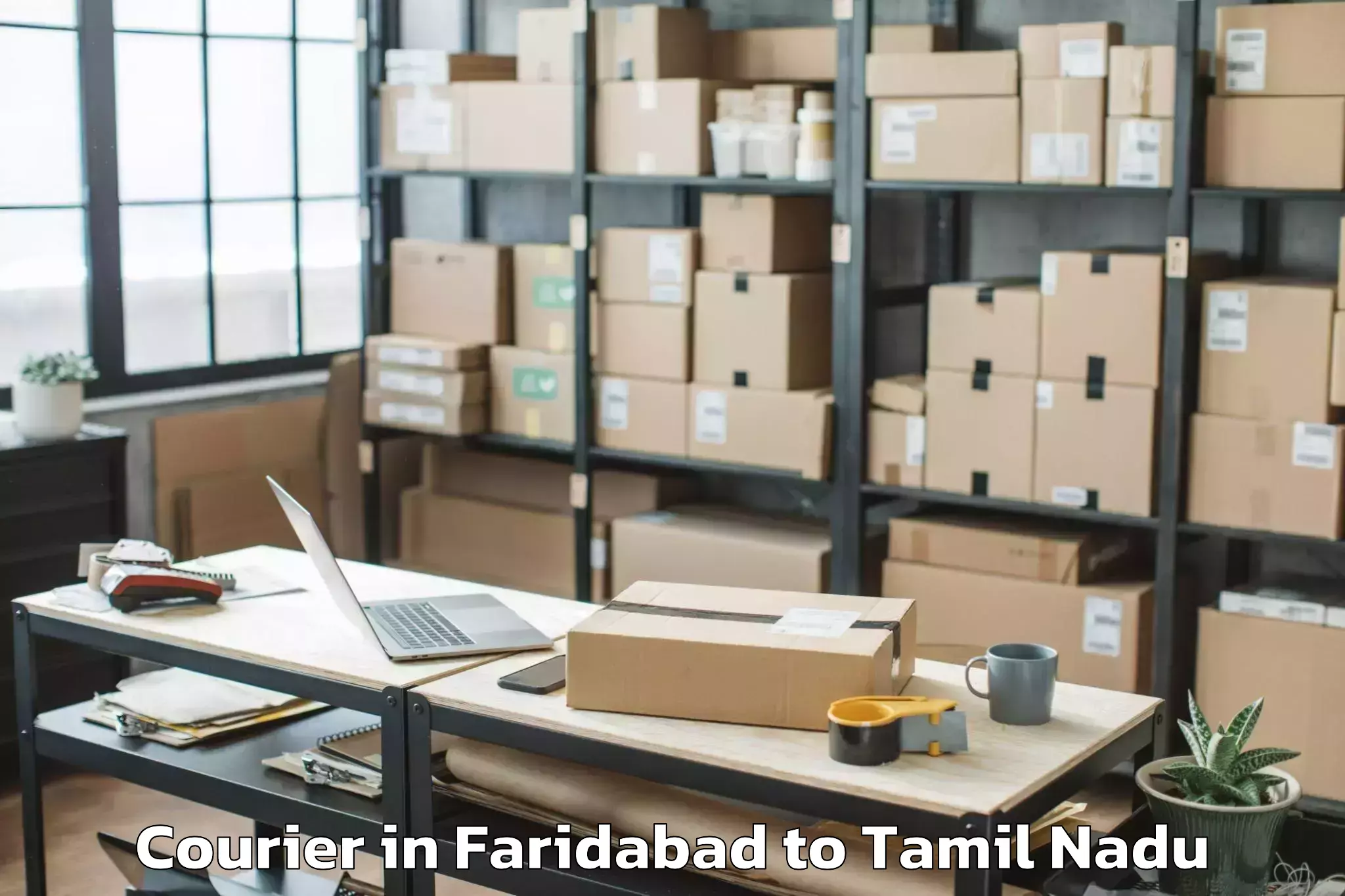 Easy Faridabad to Vskvalasai Dindigul Dist Courier Booking